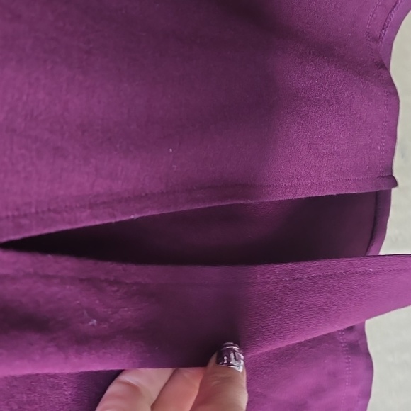 Forever 21 Plum Purple Ponte Midi Bodycon Dress 3x - Picture 4 of 4